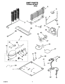 04 - Unit Parts parts for Whirlpool Refrigerator IMT188302 from AppliancePartsPros.com