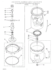 05 - Agitator, Basket And Tub parts for Kitchenaid Washer KAWL500WWH0 from AppliancePartsPros.com