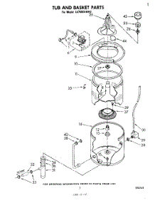 06 - Tub And Basket parts for Whirlpool Washer LA7800XKW2 from AppliancePartsPros.com