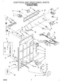 02 - Controls And Rear Panel parts for Whirlpool Washer 3LBR7255BQ0 from AppliancePartsPros.com