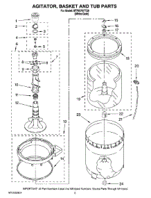 03 - Agitator, Basket And Tub Parts parts for Maytag Washer MTW5707TQ0 from AppliancePartsPros.com