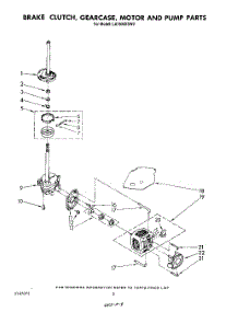 06 - Brake, Clutch, Gearcase, Motor And Pump parts for Whirlpool Washer LA7800XSW0 from AppliancePartsPros.com