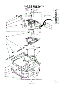 08 - Machine Base parts for Whirlpool Washer LB3000XLW0 from AppliancePartsPros.com