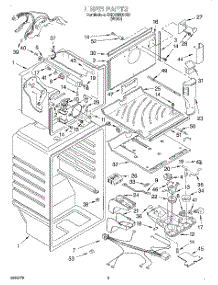 02 - Liner parts for Whirlpool Refrigerator 3XKVN600F00 from AppliancePartsPros.com