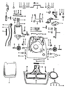 05 - Mainbody, Hood parts for Hoover Vacuum 334 from AppliancePartsPros.com