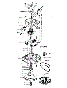 06 - Motor Assembly parts for Hoover Vacuum 334 from AppliancePartsPros.com