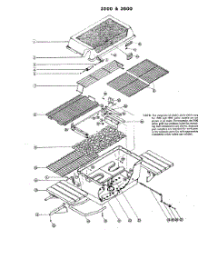 02 - Upper Section parts for Hardwick Grill, Charcoal 3500 from AppliancePartsPros.com