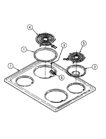 03 - Top Assembly / Control Panel / Backguard parts for Magic Chef Range 3510PPA from AppliancePartsPros.com