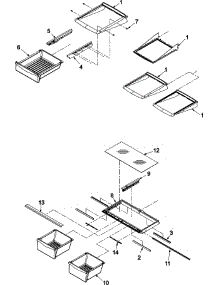 09 - Refrigerator Shelving parts for Amana Refrigerator AB1924PEKS from AppliancePartsPros.com