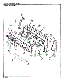 02 - Control Panel parts for Magic Chef Range 3512WRW from AppliancePartsPros.com