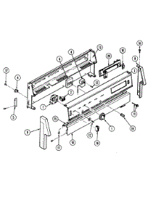 02 - Control Panel parts for Magic Chef Range 3524SPA from AppliancePartsPros.com