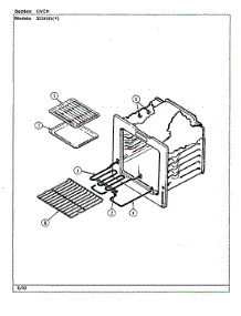 04 - Oven parts for Magic Chef Range 3524SRA from AppliancePartsPros.com