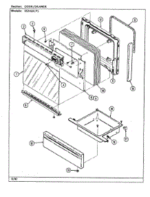 03 - Door / Drawer parts for Magic Chef Range 3524SRW from AppliancePartsPros.com