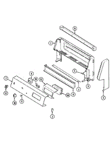 02 - Control Panel parts for Magic Chef Range 3563XYW from AppliancePartsPros.com