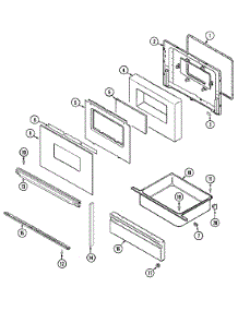 03 - Door / Drawer parts for Magic Chef Range 3563XYW from AppliancePartsPros.com