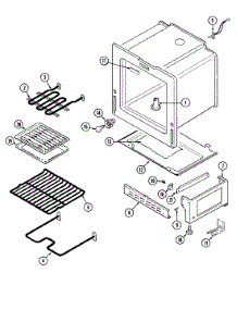 04 - Oven / Base parts for Magic Chef Range 3563XYW from AppliancePartsPros.com
