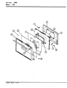 02 - Door parts for Magic Chef Range 35HA-3ELX-BO from AppliancePartsPros.com
