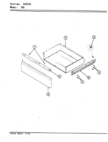 03 - Drawer parts for Magic Chef Range 35HA-3ELX-BO from AppliancePartsPros.com
