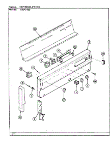 02 - Control Panel parts for Magic Chef Range 35HA-92DX-ON from AppliancePartsPros.com