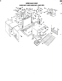04 - Door (Lower) parts for Jenn-Air Oven 3600ESC from AppliancePartsPros.com