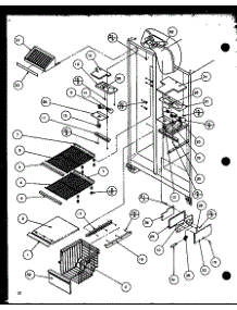 05 - Fz Shelving And Ref Light parts for Amana Refrigerator 36048 / P1122102W L from AppliancePartsPros.com
