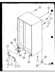 11 - Rollers And Back Unit parts for Amana Refrigerator 36048 / P1122102W L from AppliancePartsPros.com