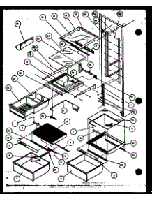 10 - Ref Shelving And Drawers parts for Amana Refrigerator 36071 / P1115801W from AppliancePartsPros.com