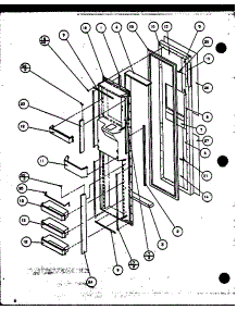 06 - Fz Door parts for Amana Refrigerator 36088 / P1115902W from AppliancePartsPros.com