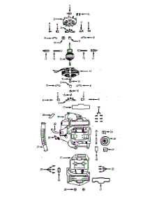 04 - Motor Assembly parts for Hoover Floor Scrubber Polisher 3614 from AppliancePartsPros.com