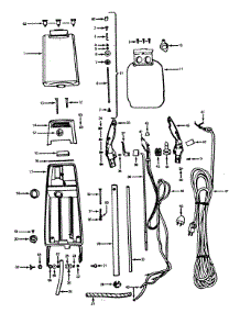 02 - Handle, Tank, Switch parts for Hoover Floor Scrubber Polisher 3616 from AppliancePartsPros.com
