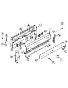 02 - Control Panel parts for Magic Chef Range 3621WPW from AppliancePartsPros.com