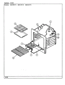 03 - Oven parts for Magic Chef Range 3621XPA from AppliancePartsPros.com