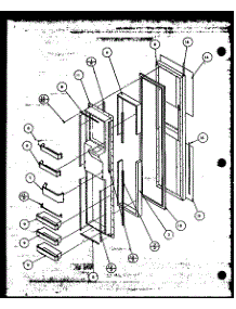 07 - Fz Door parts for Amana Refrigerator 36508L / P1121707W L from AppliancePartsPros.com