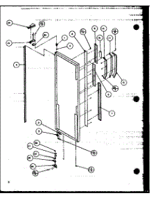 09 - Ref Door parts for Amana Refrigerator 36531W / P1121901W W from AppliancePartsPros.com