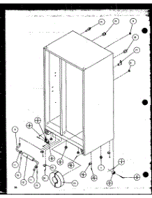 04 - Drain And Rollers parts for Amana Refrigerator 36548L / P1121703W L from AppliancePartsPros.com