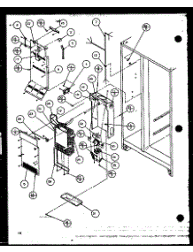 04 - Fz Evap And Air Handling parts for Amana Refrigerator 36558 / P1108804W from AppliancePartsPros.com