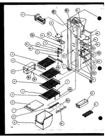 05 - Fz Shelving And Ref Light parts for Amana Refrigerator 36558 / P1108804W from AppliancePartsPros.com