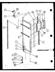 08 - Ref Door parts for Amana Refrigerator 36558 / P1108804W from AppliancePartsPros.com