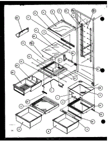 10 - Ref Shelving And Drawers parts for Amana Refrigerator 36558 / P1108804W from AppliancePartsPros.com