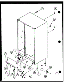 03 - Drain And Rollers parts for Amana Refrigerator 36561 / P1115501W from AppliancePartsPros.com