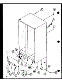 03 - Drain And Rollers parts for Amana Refrigerator 36568 / P1108504W from AppliancePartsPros.com