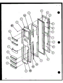 06 - Fz Door parts for Amana Refrigerator 36568 / P1108504W from AppliancePartsPros.com