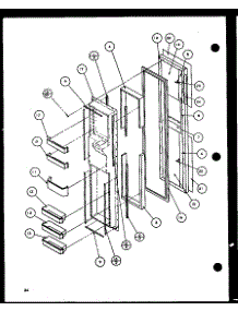 06 - Fz Door parts for Amana Refrigerator 36571 / P1115505W from AppliancePartsPros.com