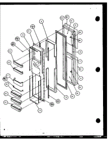 05 - Fz Door parts for Amana Refrigerator 36581 / P1115601W from AppliancePartsPros.com