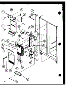 03 - Evap And Air Handling parts for Amana Refrigerator 36598 / P1115604W from AppliancePartsPros.com