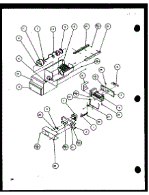 08 - Ice Bucket And Ice Maker parts for Amana Refrigerator 36598 / P1115604W from AppliancePartsPros.com