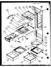 13 - Ref Shelving And Drawers parts for Amana Refrigerator 36795 / P1152603W E from AppliancePartsPros.com