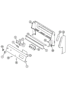 02 - Control Panel parts for Magic Chef Range 3822PRA from AppliancePartsPros.com