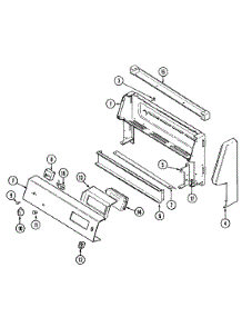 02 - Control Panel (3862Vvd) parts for Magic Chef Range 3862VVD from AppliancePartsPros.com