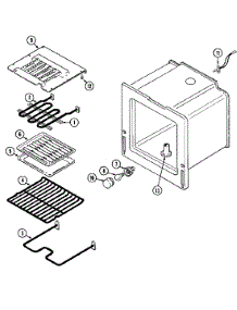 04 - Oven parts for Magic Chef Range 3862XRW from AppliancePartsPros.com